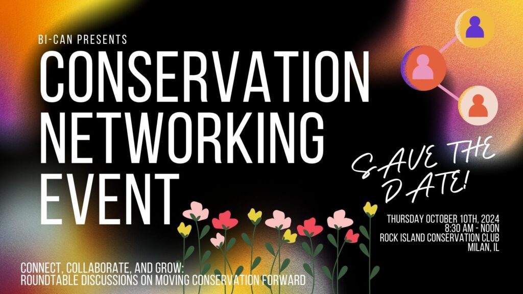 Flyer advertising the BICAN Conservation Networking Event.