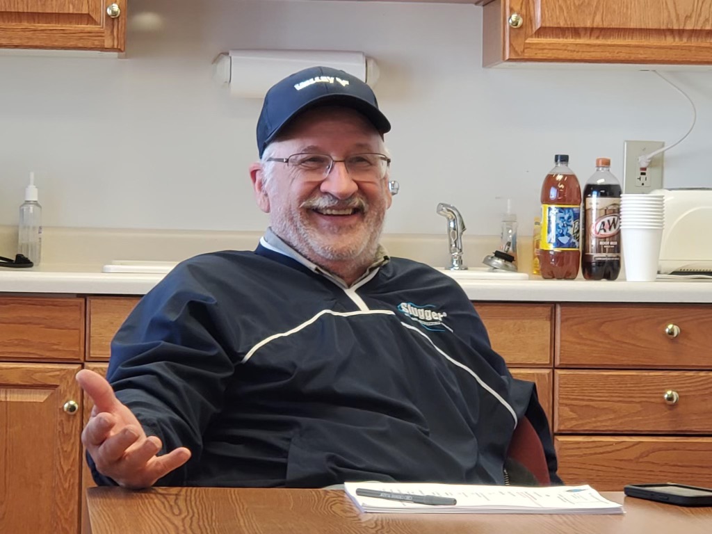 Gary Blanchard at the kitchen smiling